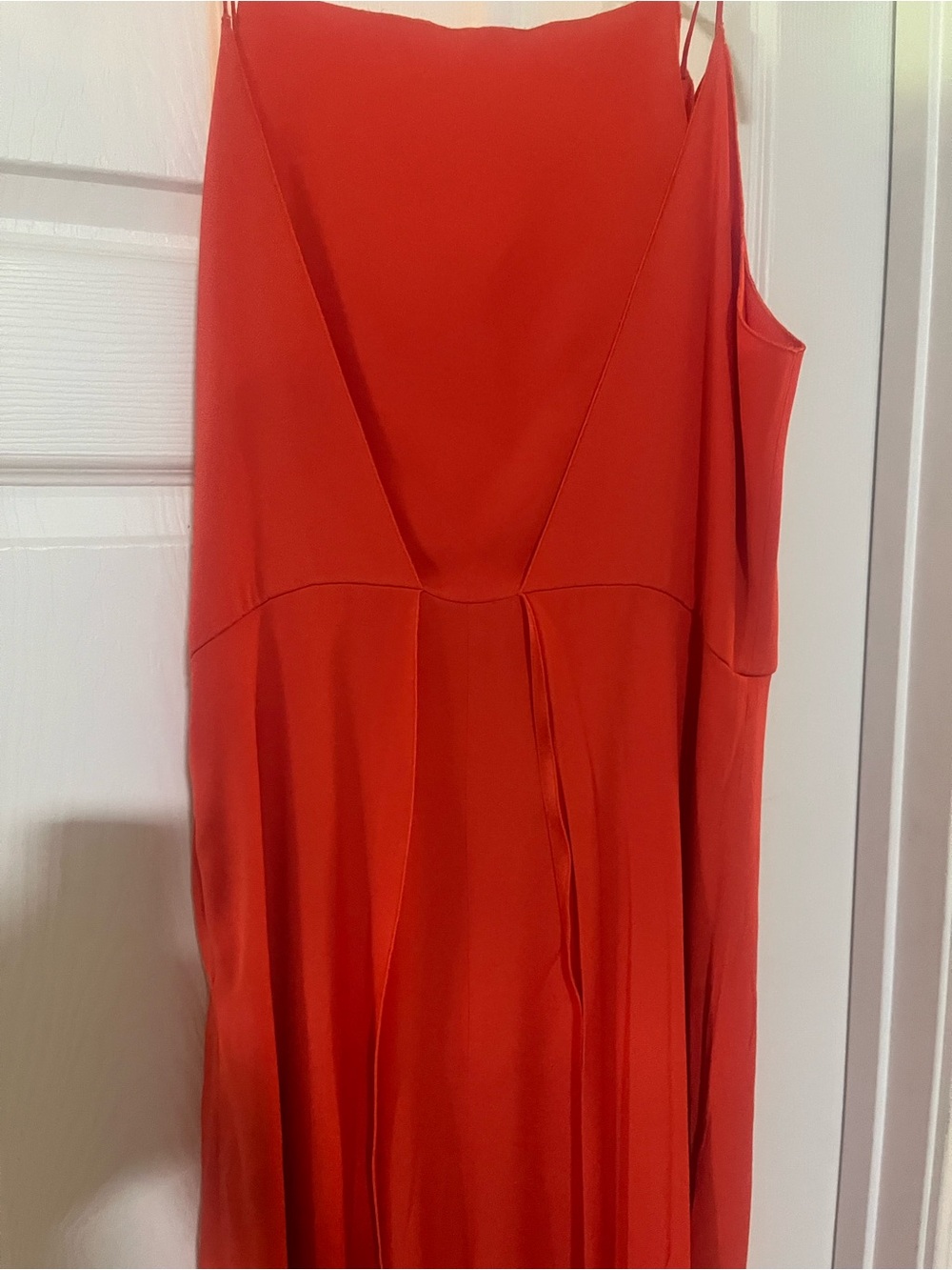 Gabriele Colangelo Burnt Orange Spaghetti-Strap Maxi Dress